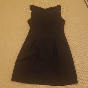 Navy blue dress with bow